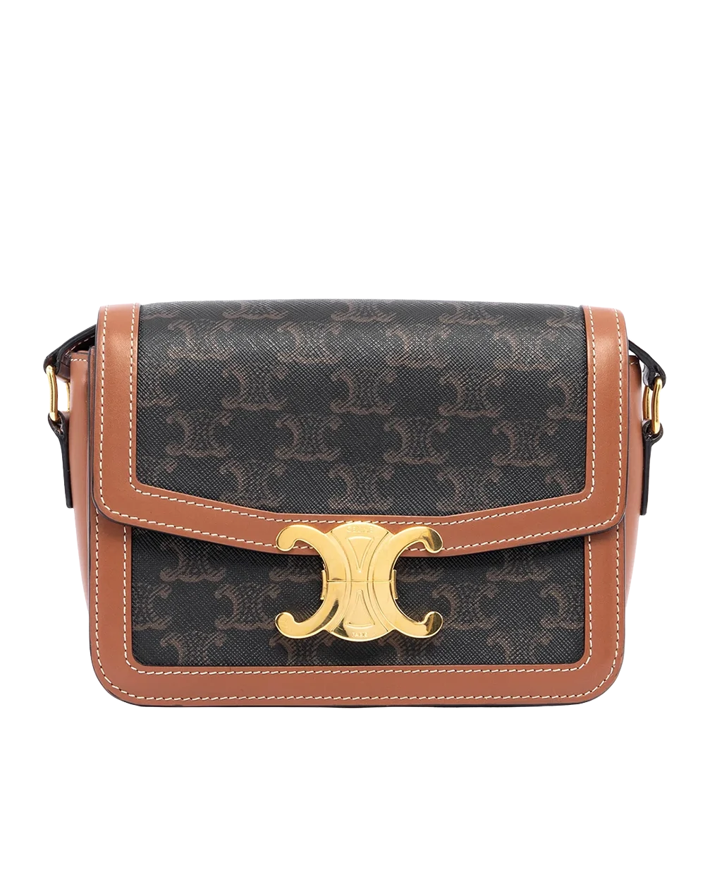 BA260547 CELINE TRIOMPHE TEEN BROW TAN CANVAS GHW W LM 2291 result