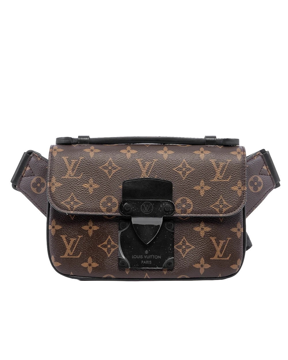 BA260554 LV S LOCK SLING BAG BROWN MONOCRAM CANVAS SOBLACK MICROCHIP result