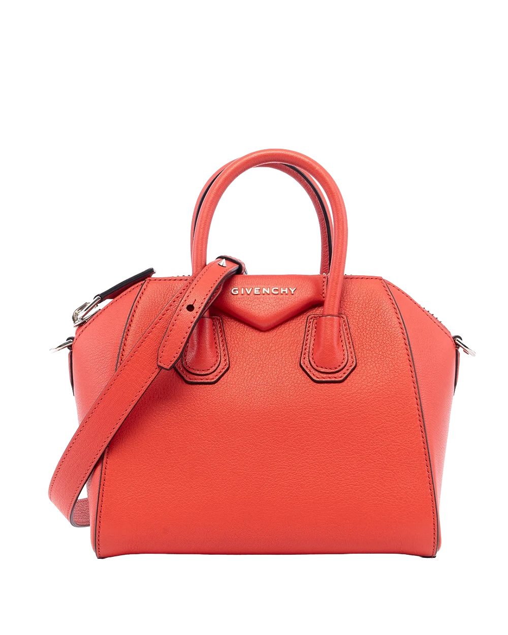 BA260584 GIVENCHY ANTIGONA SMALL RED CALF SHW MICROCHIP