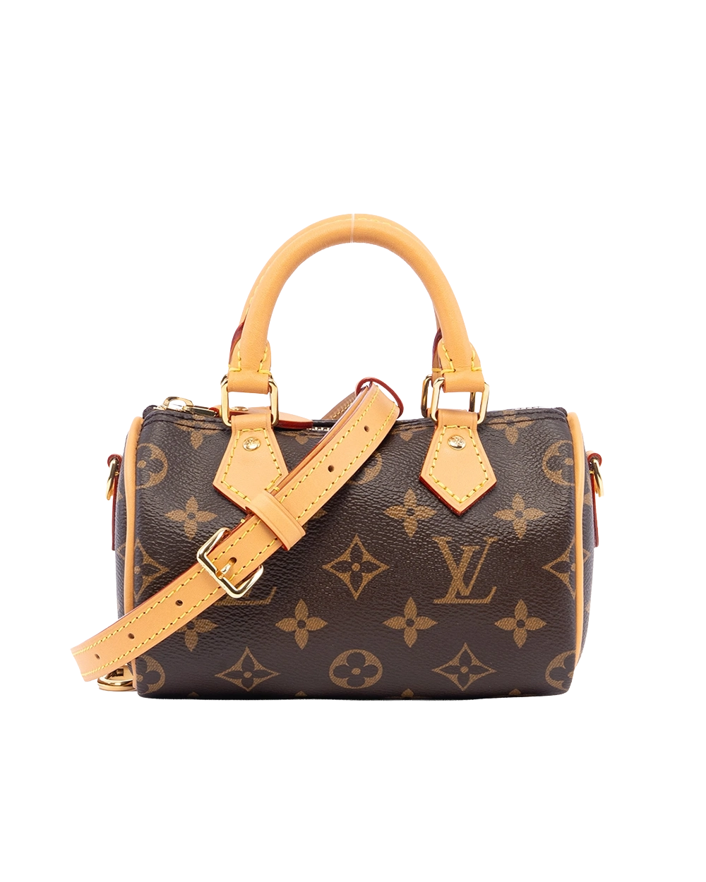 BA260587 NEW LV SPEEDY BAND NANO BROWN MONOGRAM CANVAS GHW TN2255
