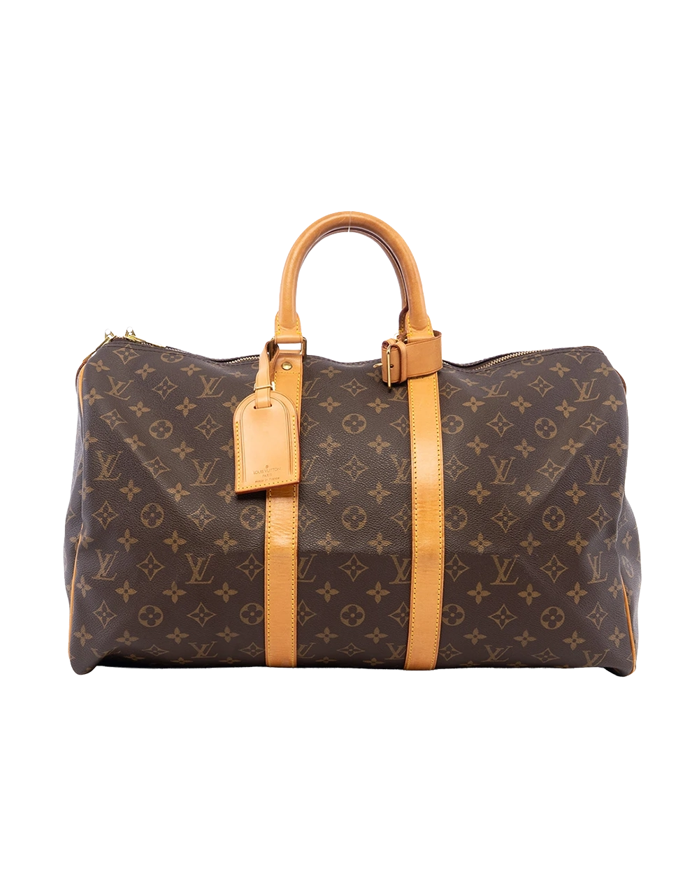 BA260596 LV KEEP ALL 45 BROWN MONOGRAM CANVAS GHW FL0030