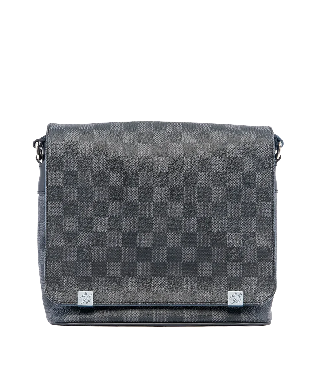 BA260637 LV DISTRIC MESSENGER PM GRAPHITE DAMIER CANVAS SHW CA0157