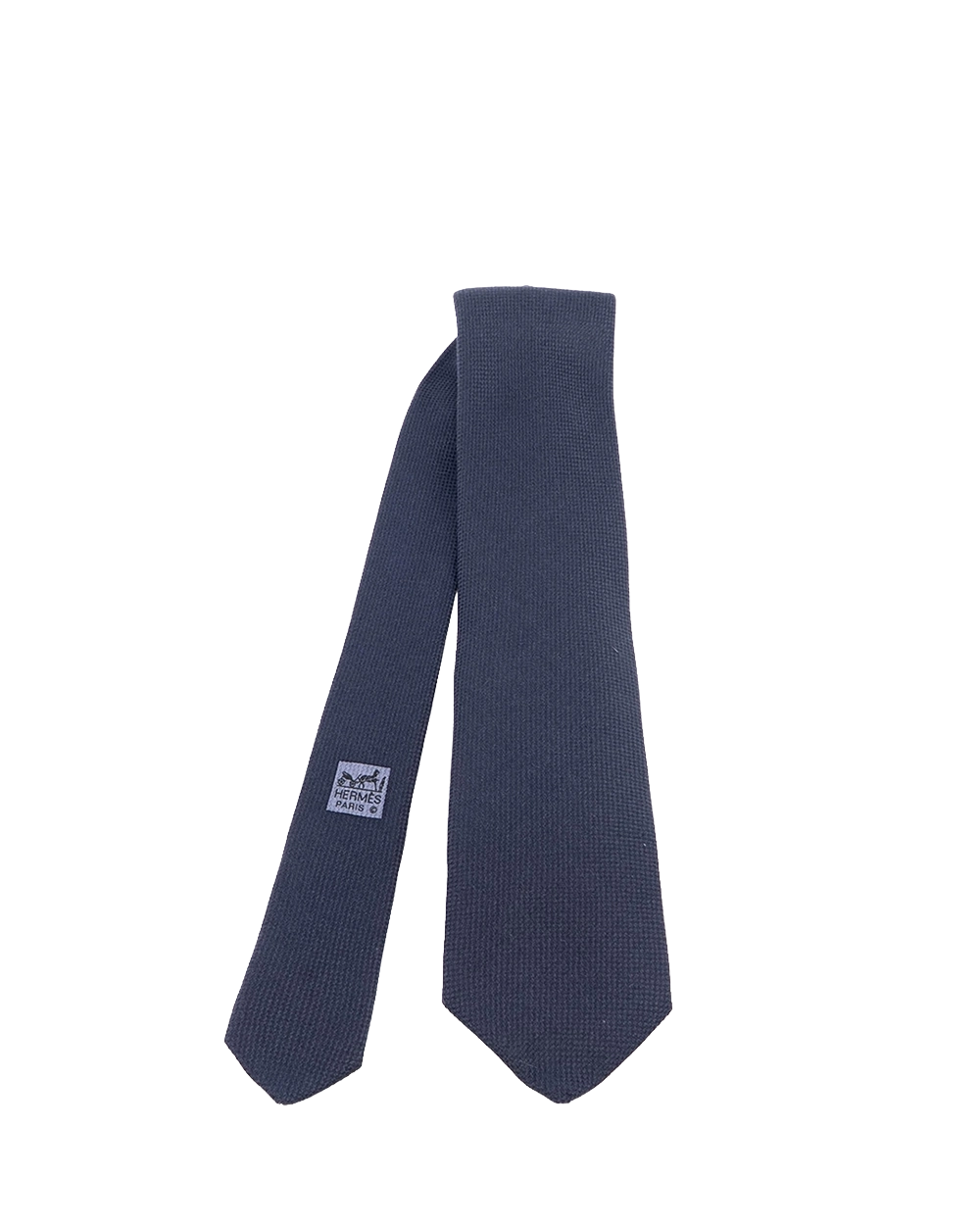 BA260648 NEW HERMES NECKTIE NAVY SILK
