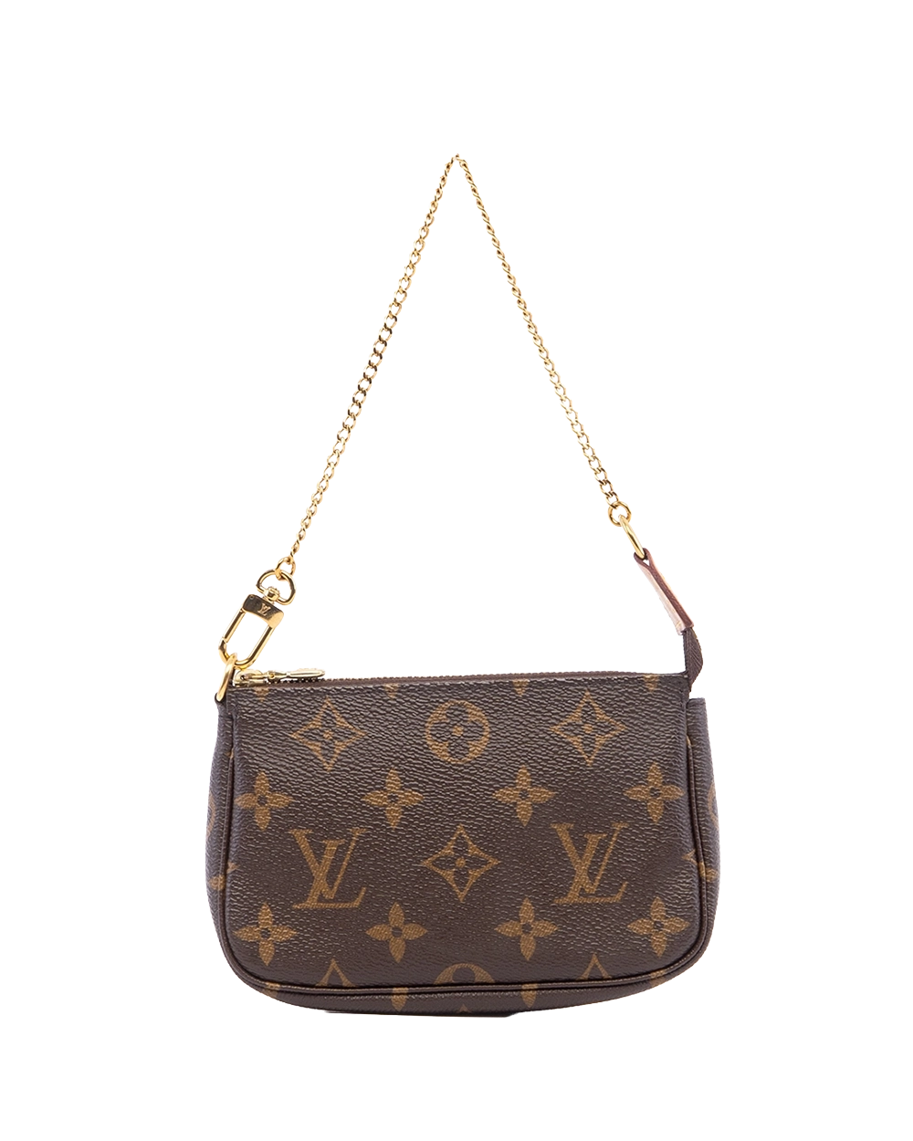 BA260660 LV POCHETTE MINI BROWN MONOGRAM CANVAS GHW SF4253
