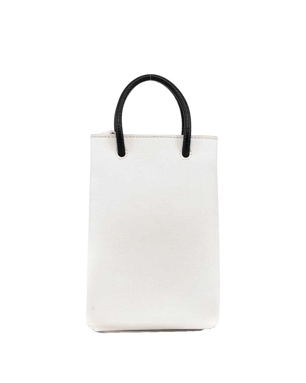 BALENCIAGA SHOPPING PHONE TOTE XS WHITE CANVAS SHW 593826 9000 W 002123 05233