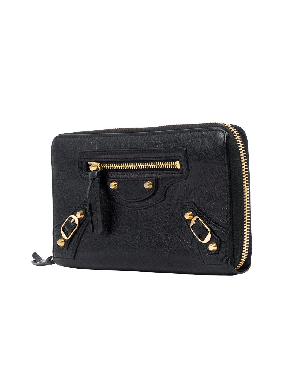 BALENCIAGA ZIPPY WALLET EDGE LONG BLACK CALF GHW 253036 1000 Z 527650 01523 result