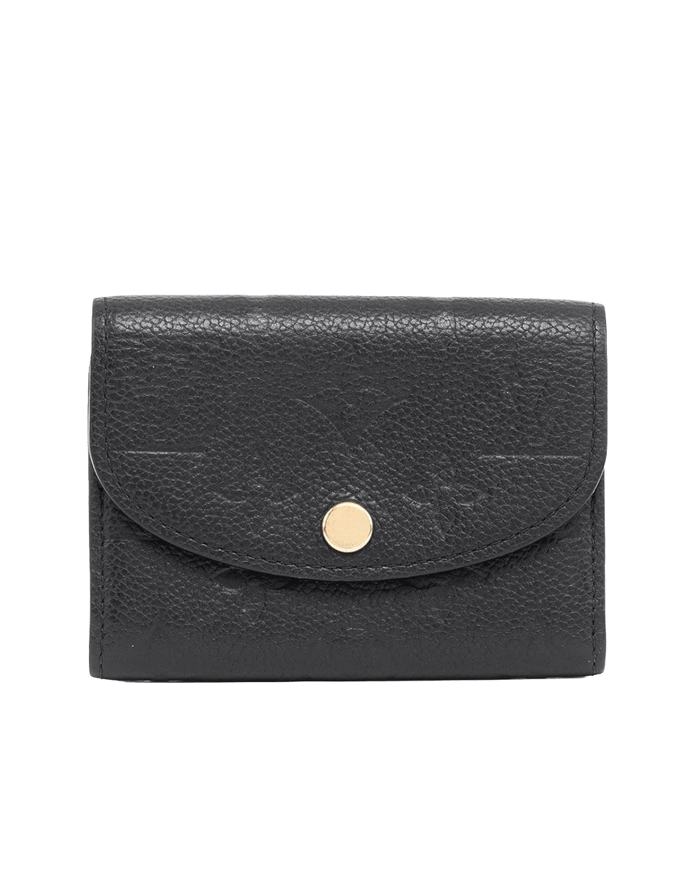 BB259311 LV ROSALIE WALLET SHORT BLACK GIANT MONOGRAM CALF GHW MICROCHIP 05944