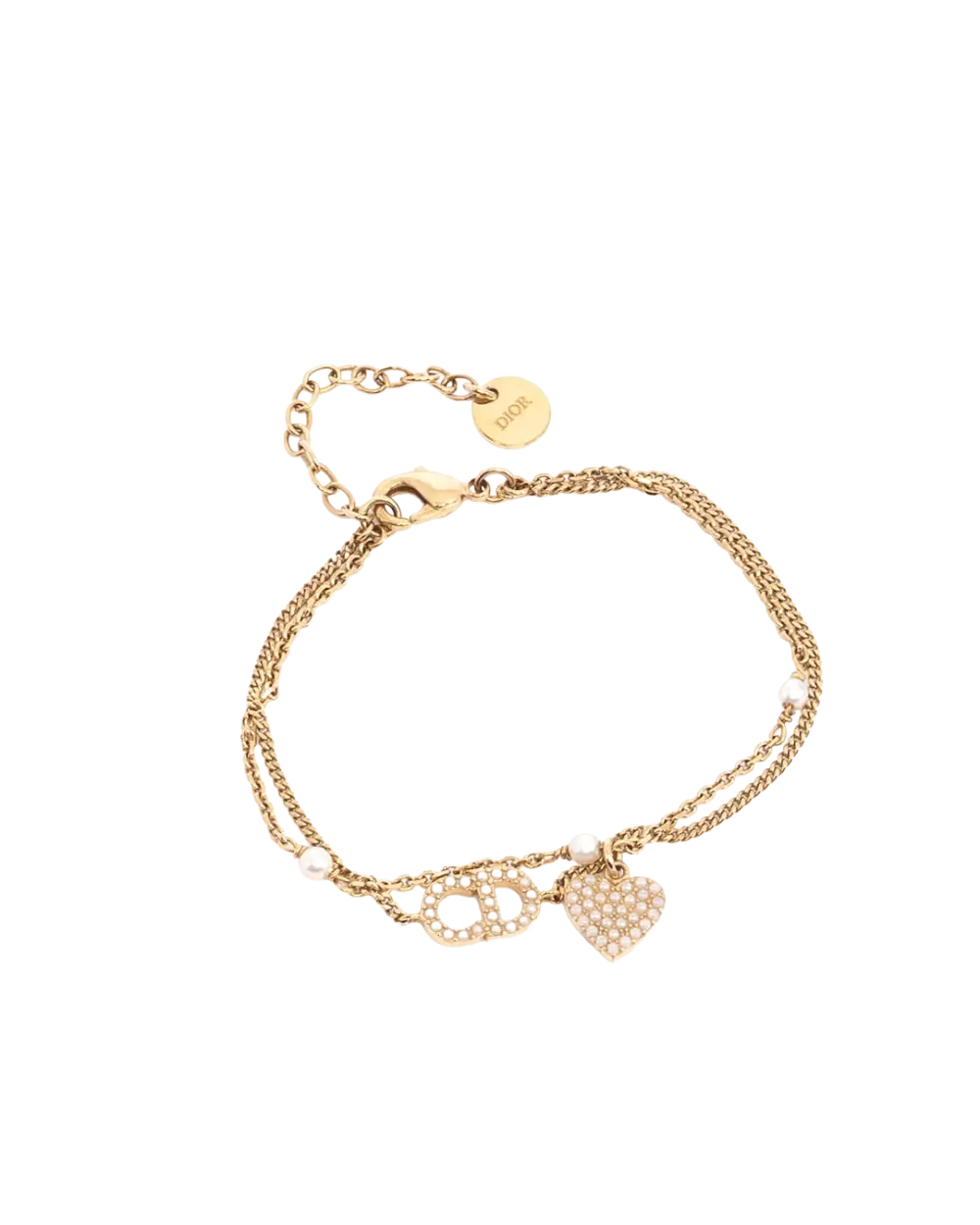 BB259458 DIOR CD PETIT BRACELET GOLD PEARL GHW 06070