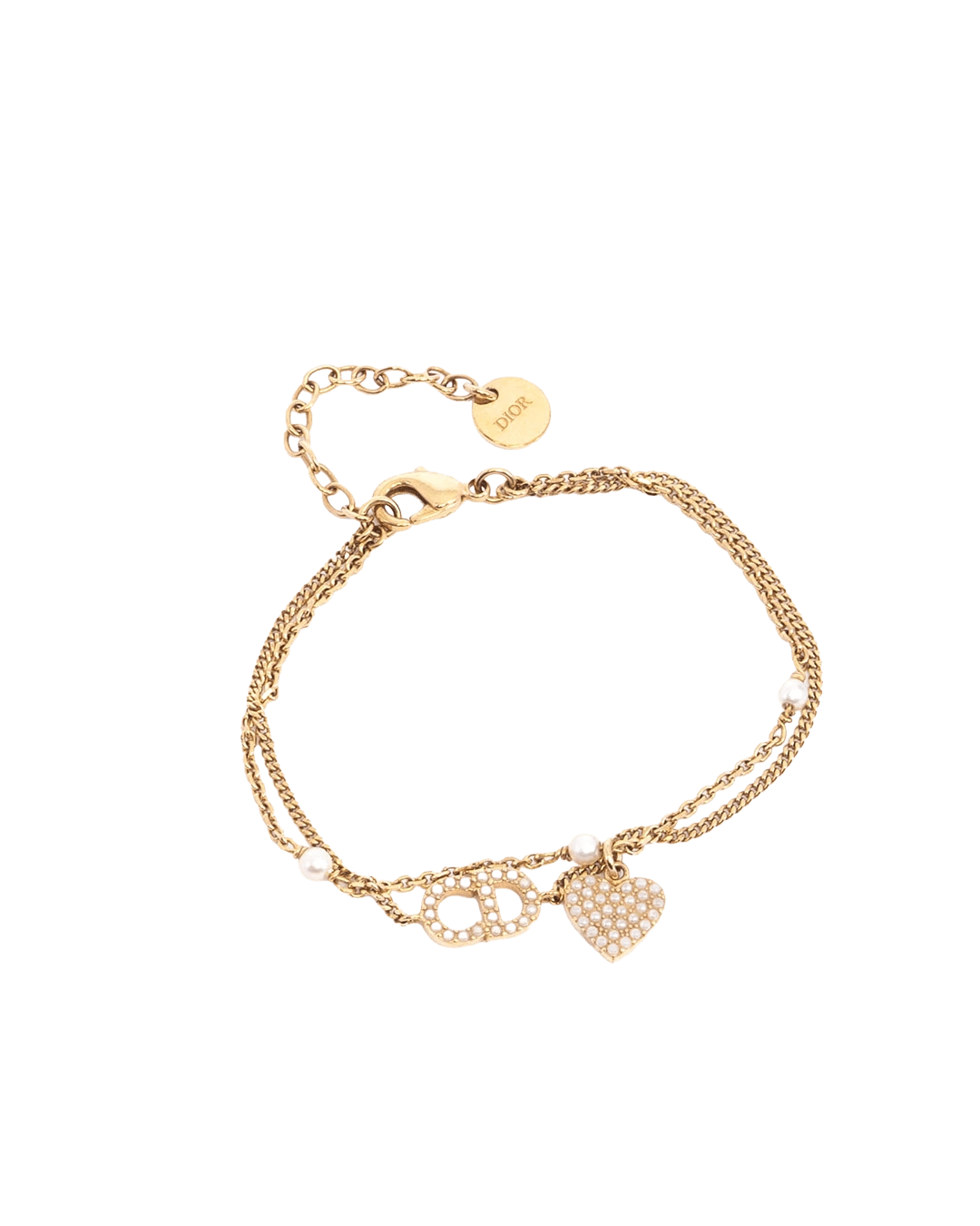 BB259458 DIOR CD PETIT BRACELET GOLD PEARL GHW 06070