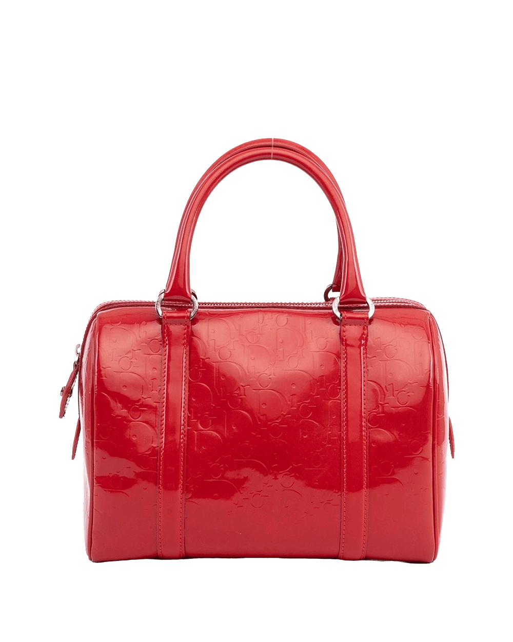BB259496 DIOR BOSTON MEDIUM RED PATENT SHW 07 BO 0039 06600