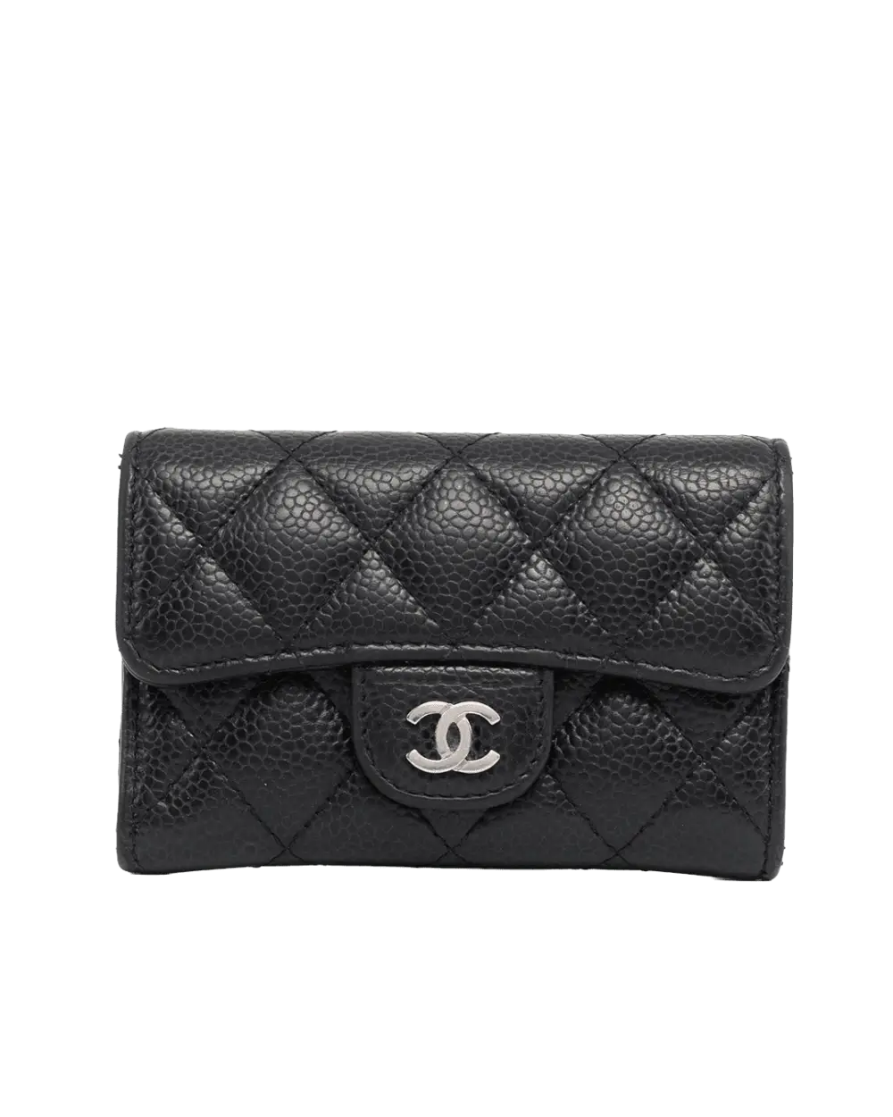 BB259499 CHANEL CARD HOLDER SHORT BLACK CAVIAR SHW 24765513 05984