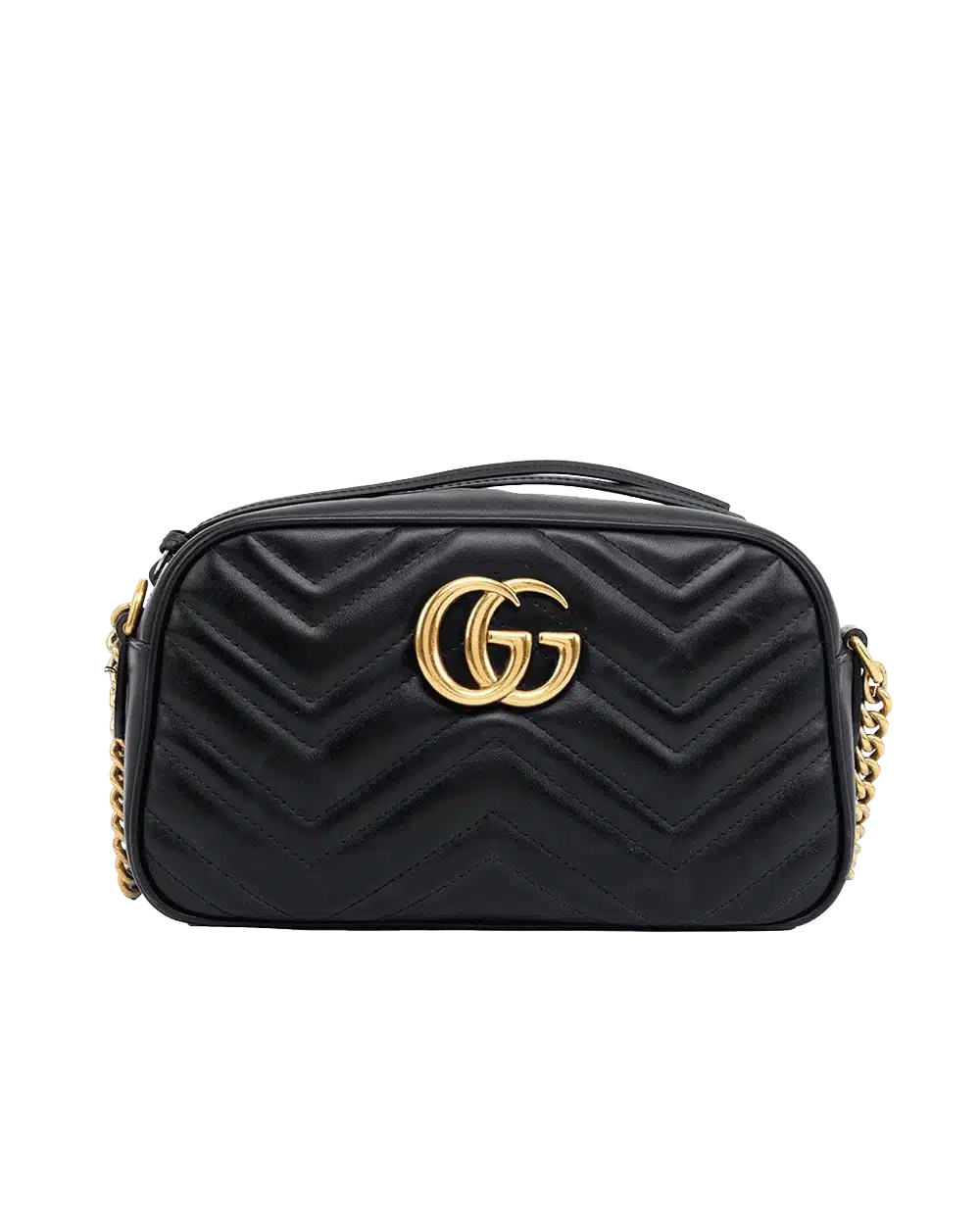 BB259559 GUCCI CAMERA MARMONT 24 BLACK CALF GHW 447632 493075 result