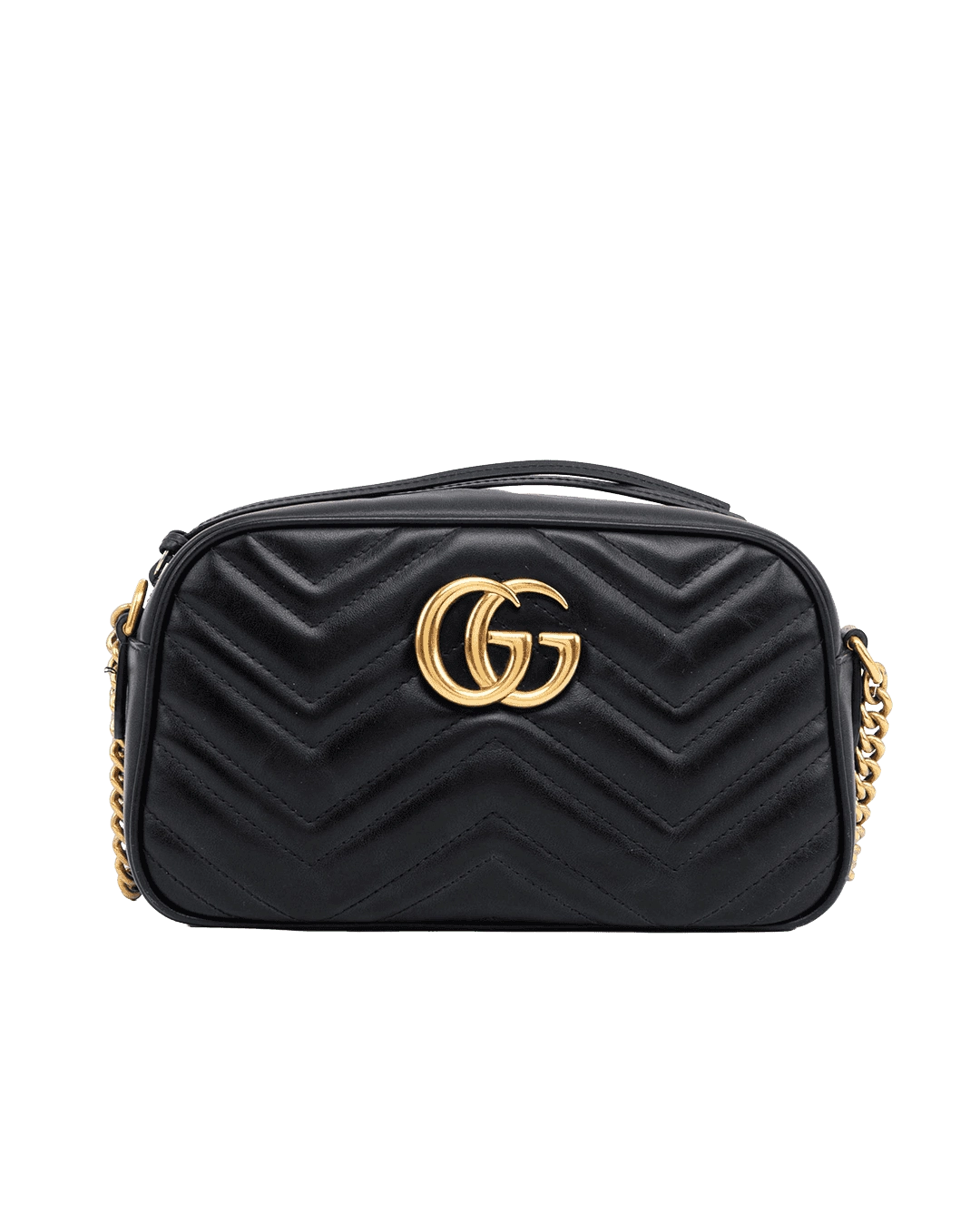 BB259559 GUCCI CAMERA MARMONT 24 BLACK CALF GHW 447632 493075 result