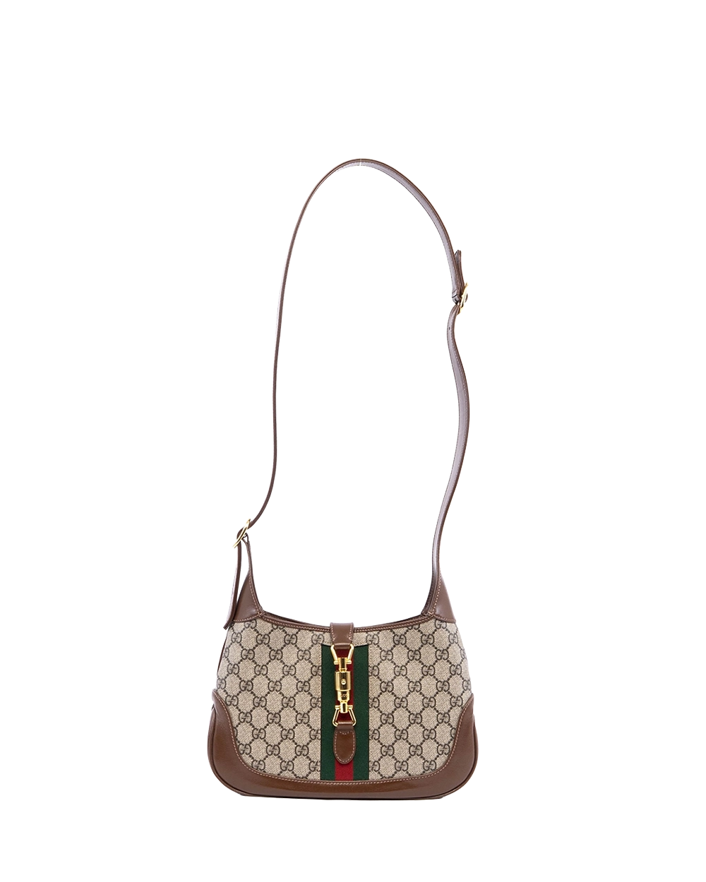 BB260560 GUCCI JACKIE 1961 SMALL BROWN GG MONOGRAM CANVAS GHW 636706 520981 result