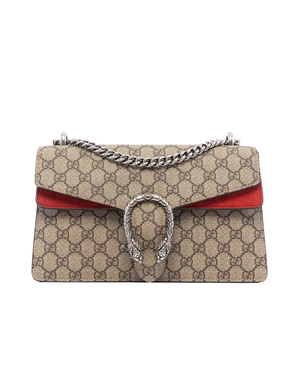 BB260614 GUCCI DIONYSUS SMALL BROWN RED GG MONOGRAM CANVAS RSHW 400249 486628
