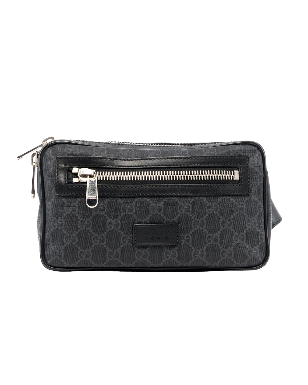 BB260617 GUCCI BELT BAG CAMERA BLACK GG MONOGRAM CANVAS SHW 474293 200047