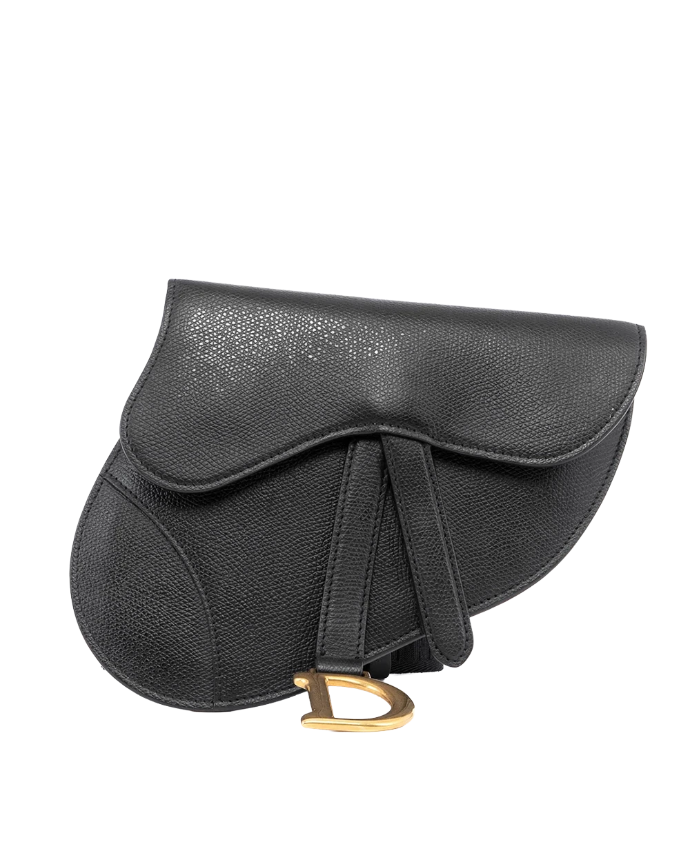 BB260681 DIOR SADDLE BAG WITH STRAP MINI BLACK GRAINED CALF GHW 50 MA 0189