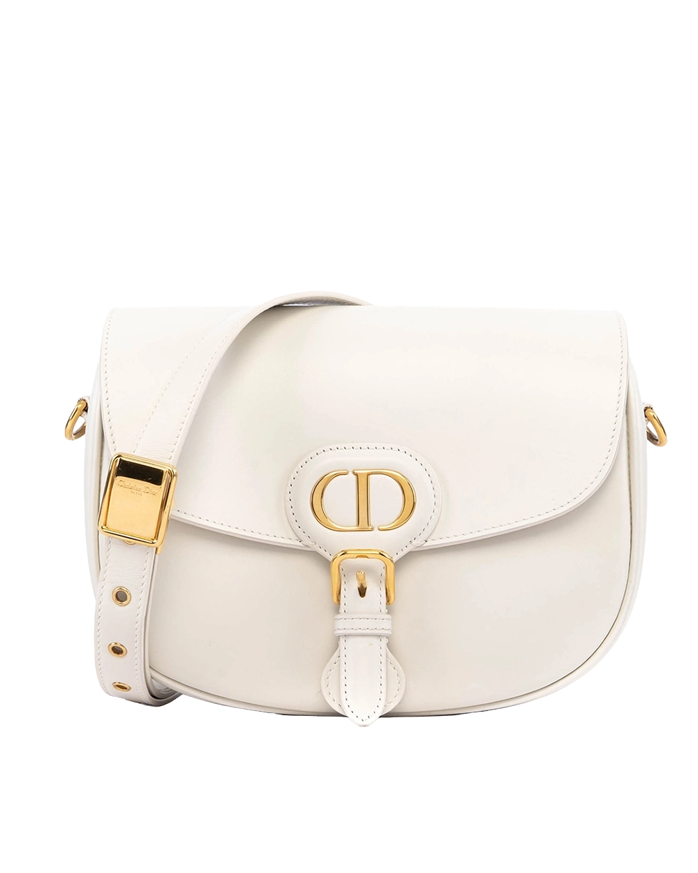 BB260739 DIOR BOBBY MEDIUM WHITE CALF GHW 09 MA 1201