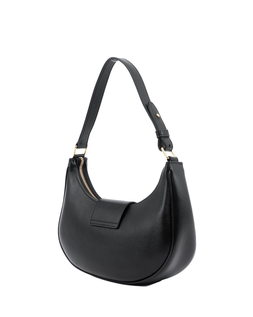 CELINE AVA TRIOMPHE MEDIUM BLACK CALF GHW W LM 3293 00765