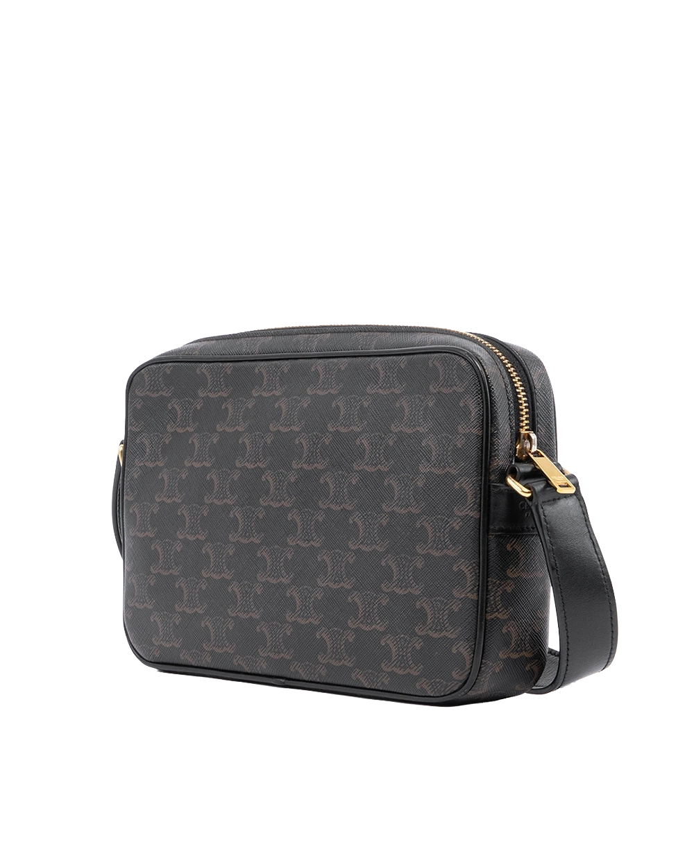 CELINE HORIZON MESSENGER MEDIUM BROW TAN CANVAS GHW W CU 3223 01006