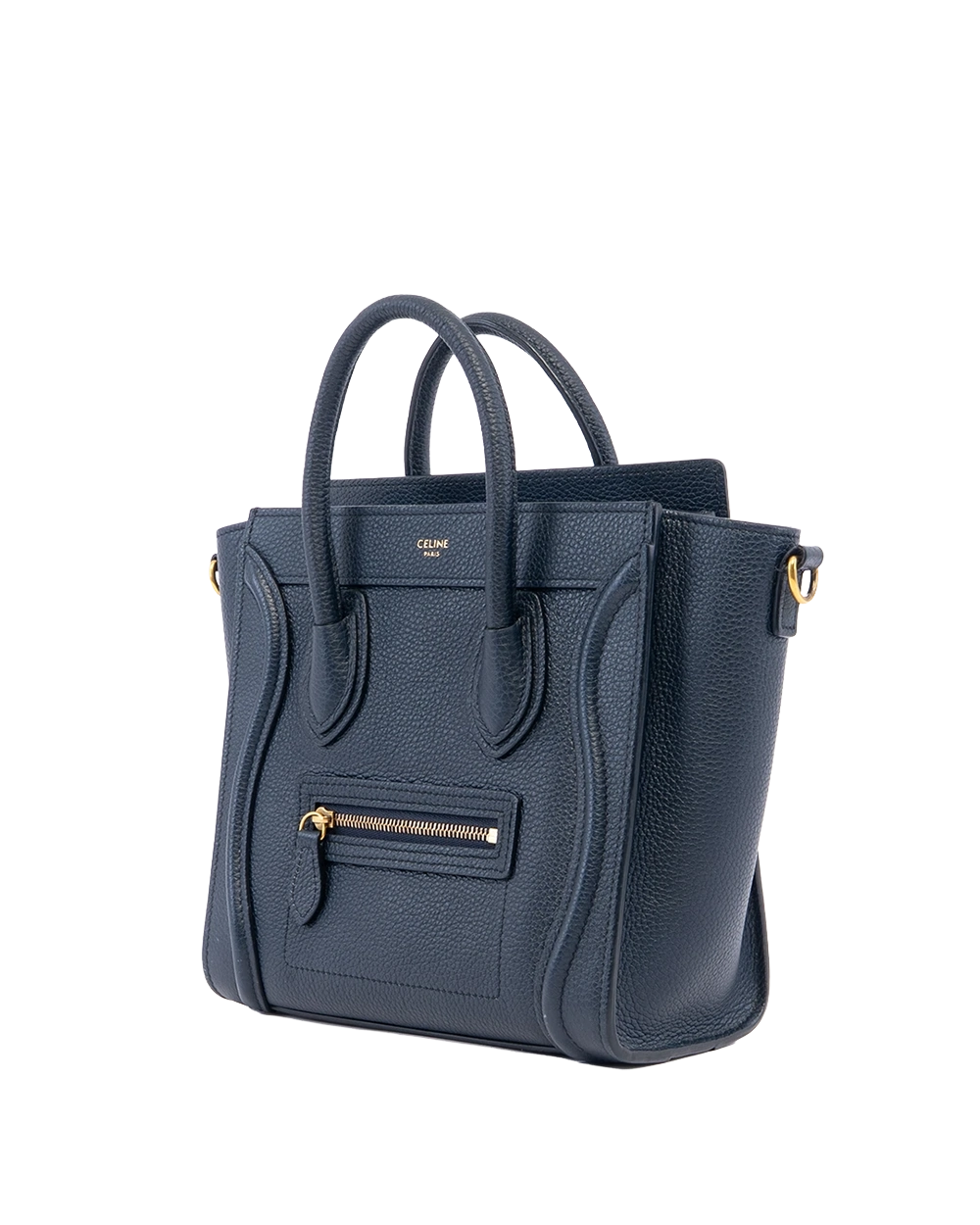 CELINE LUGGAGE NANO BLUE NAVY CALF SHW F AT 1149 P CU 1169 02451