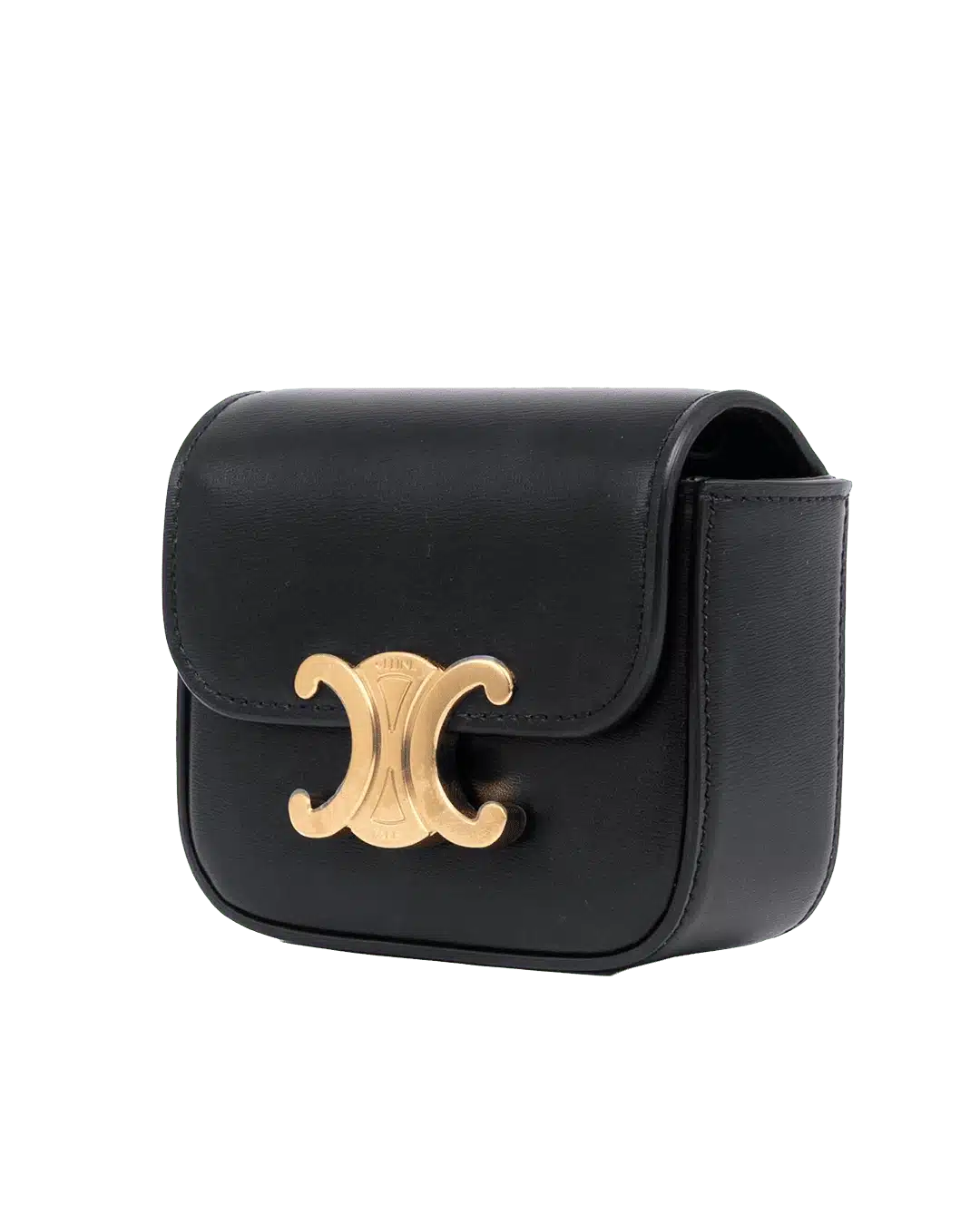 CELINE TRIOMPHE MINI BLACK CALF GHW FG 2292 05718