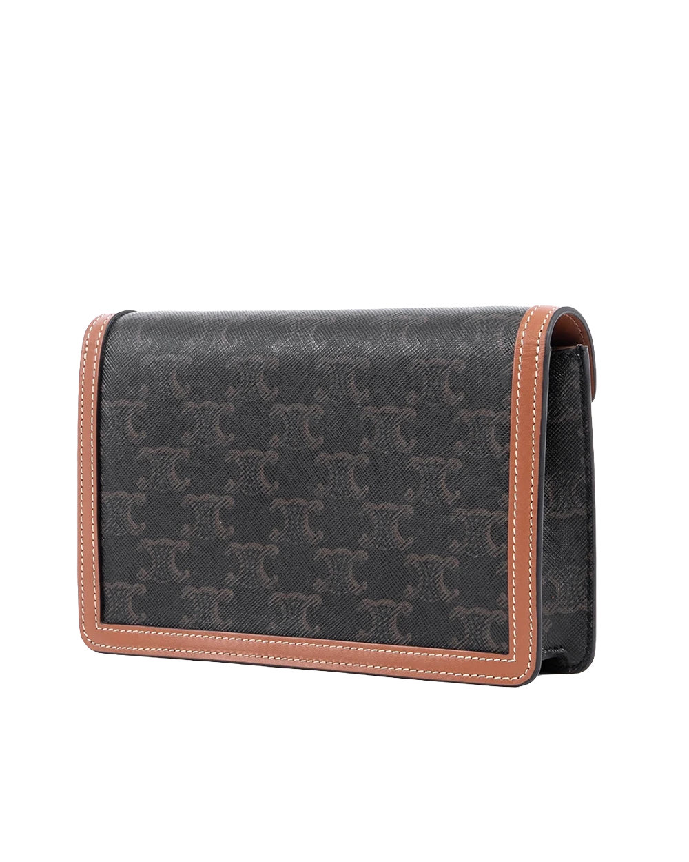 CELINE TRIOMPHE WOC BROWN TAN CANVAS GHW F ME 2243 01741 result