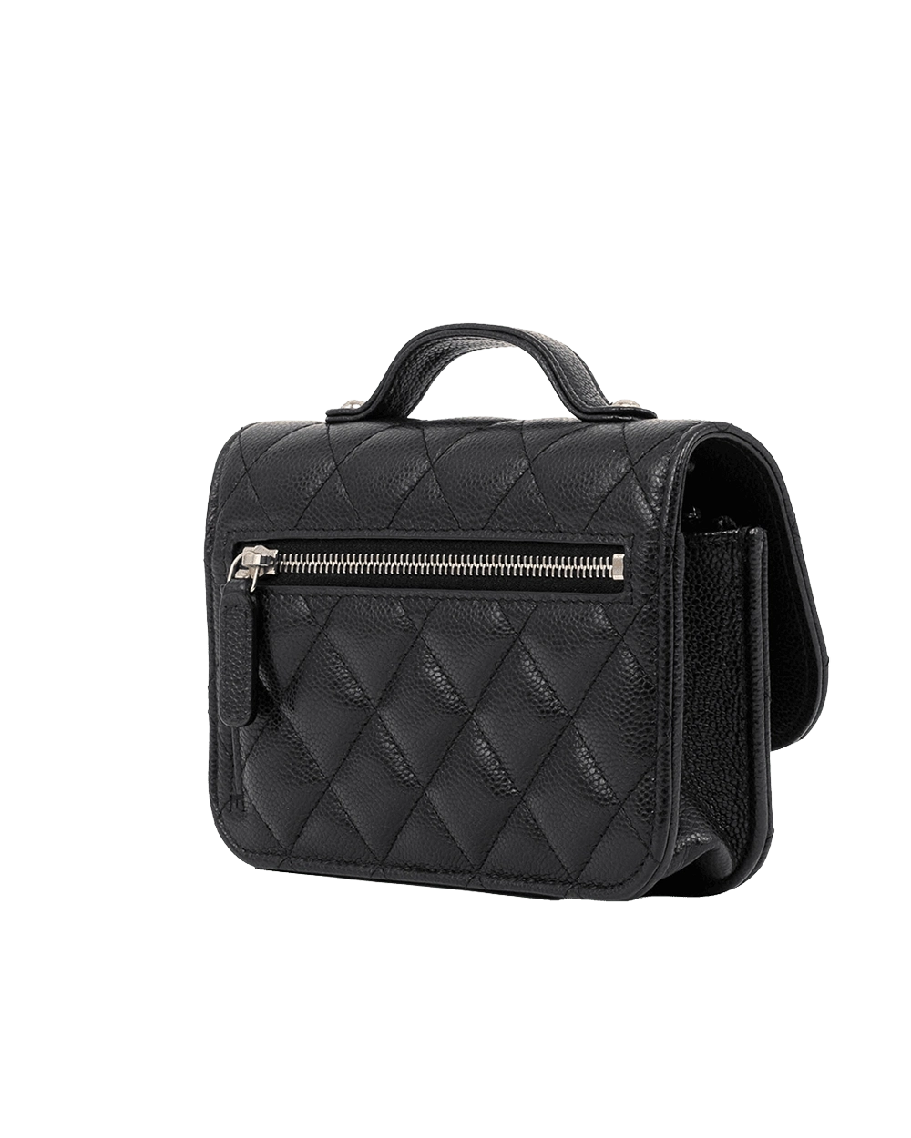 CHANEL AFFINTY BLACK CAVIAR GHW PJUXJ0U5 09726