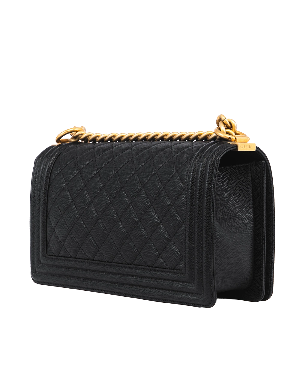 CHANEL BOY 10 BLACK CAVIAR GHW 30087758 05473