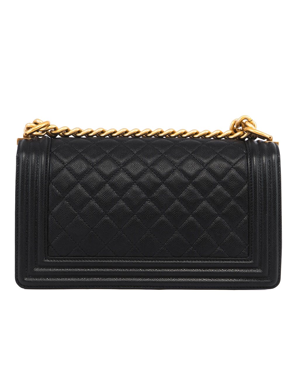 CHANEL BOY 10 BLACK CAVIAR GHW 30087758 05474