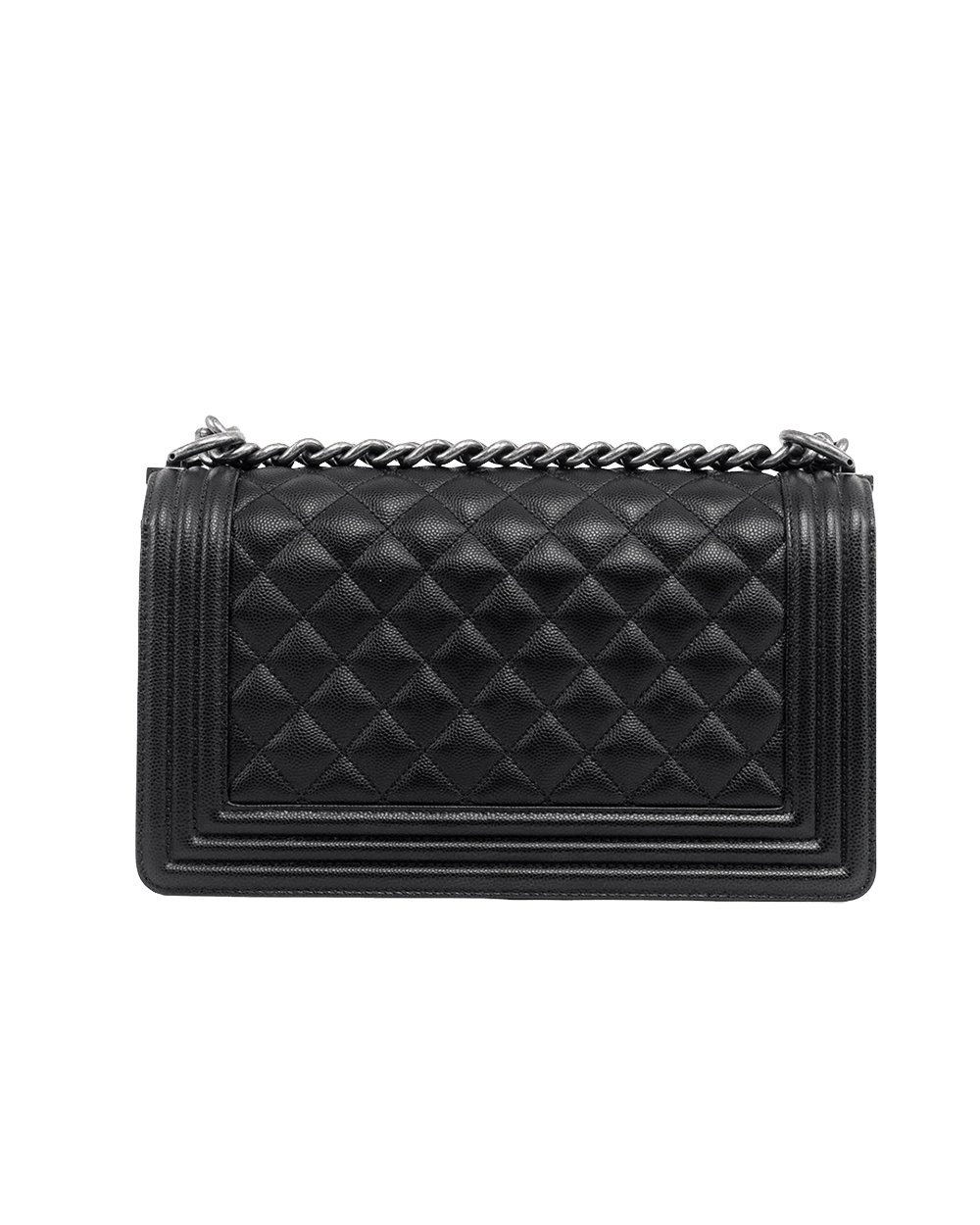 CHANEL BOY 10 BLACK CAVIAR RHW UP8C8E77 08353