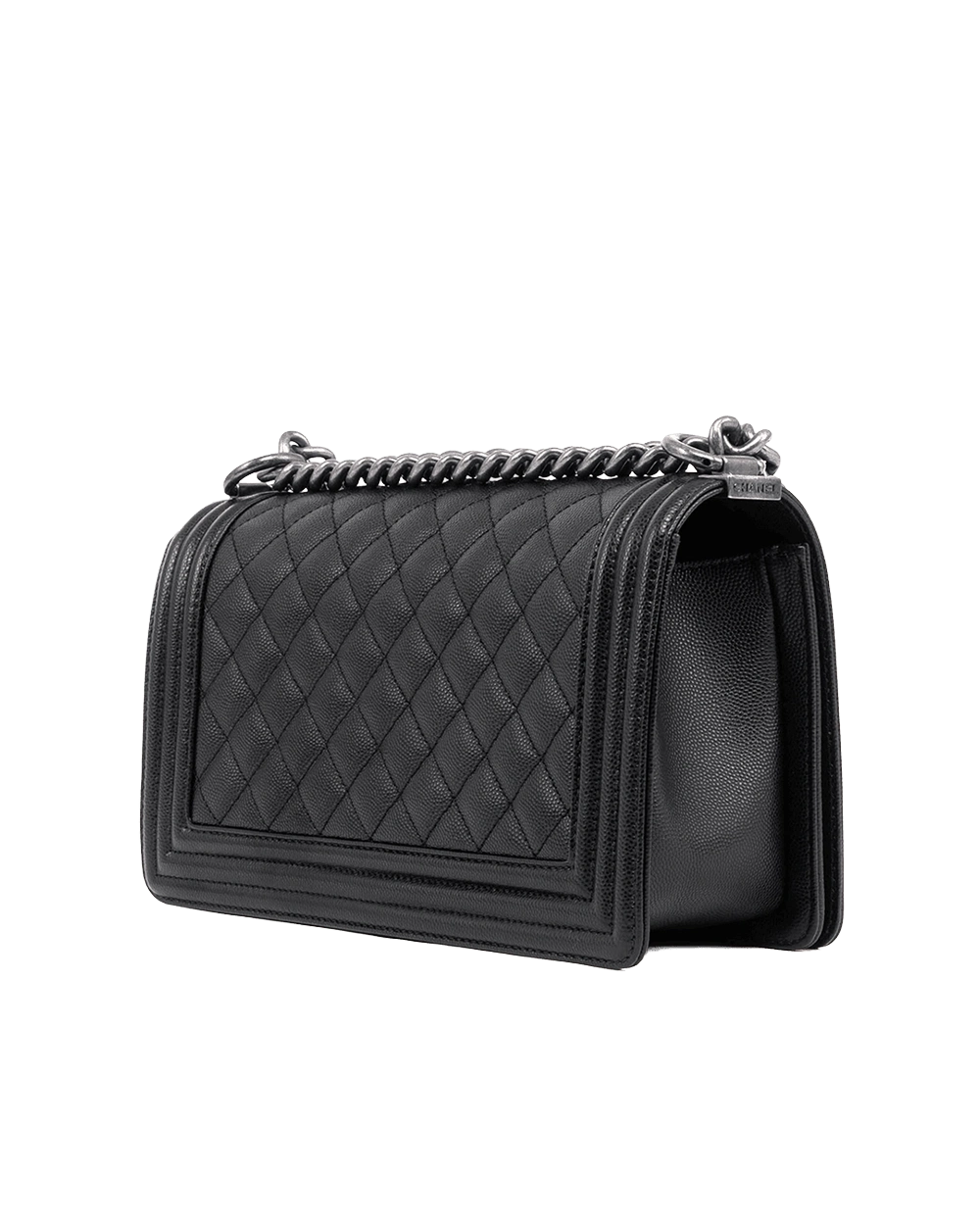 CHANEL BOY 10 BLACK CAVIAR RSHW C67GAJ3K 07704