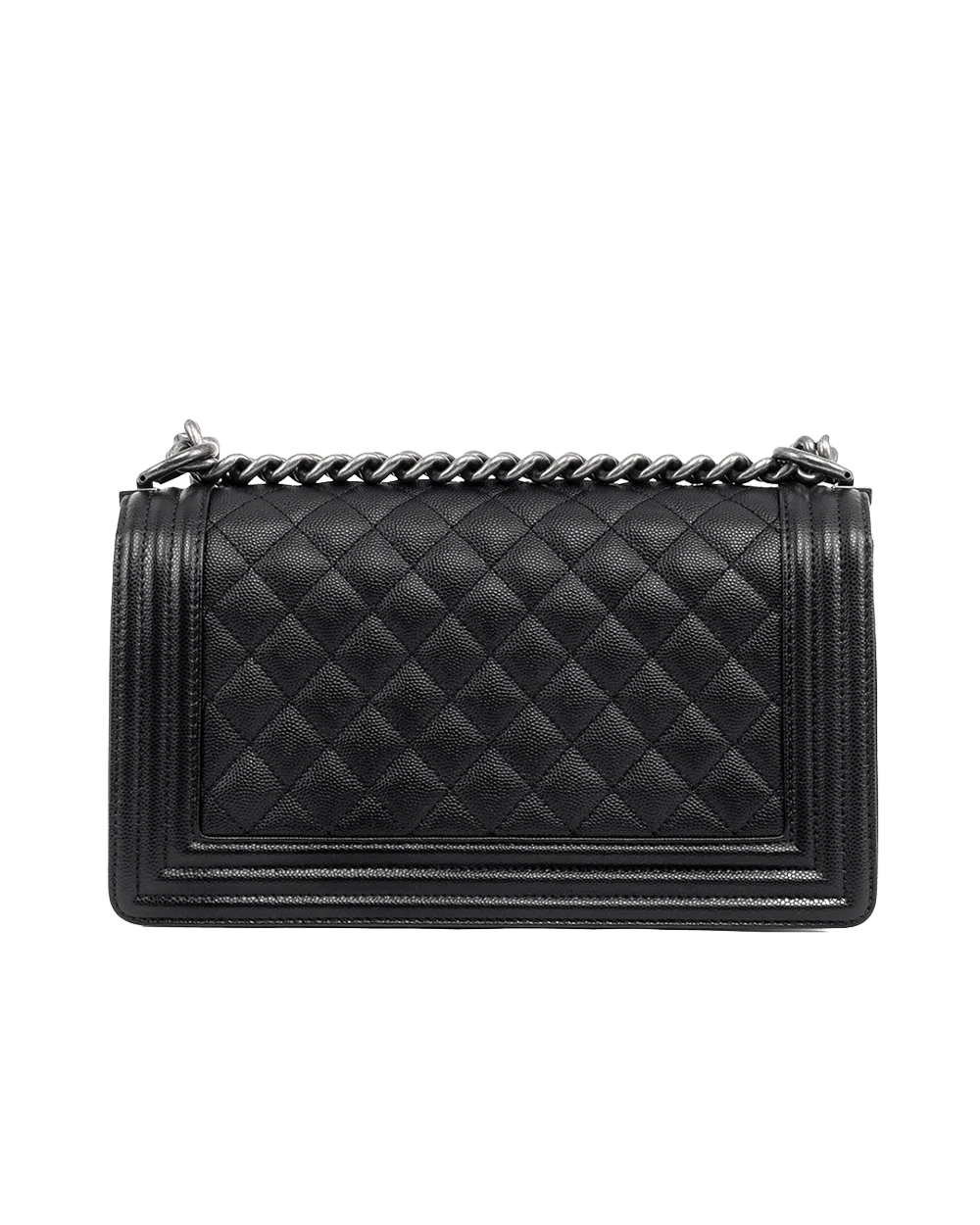 CHANEL BOY 10 BLACK CAVIAR RSHW C67GAJ3K 07705