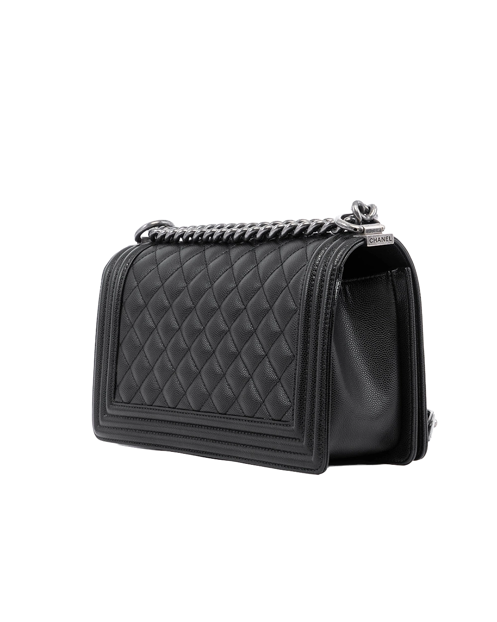 CHANEL BOY 10 BLACK CAVIAR RHW 31345340 00459