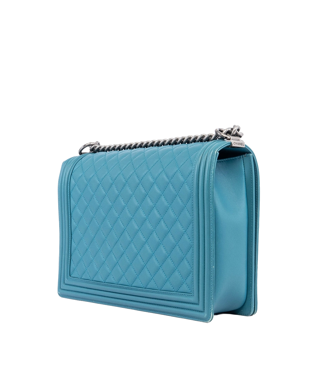 CHANEL BOY JUMBO BLUE LAMB RGHW 19672833 03607