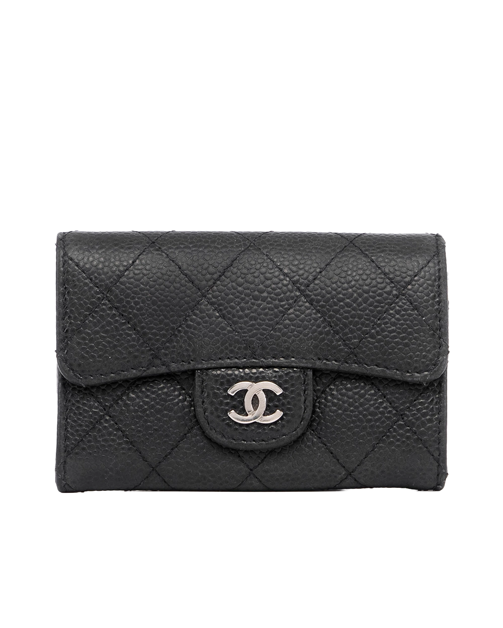 CHANEL CARD HOLDER SHORT BLACK CAVIAR SHW 25846505 05262