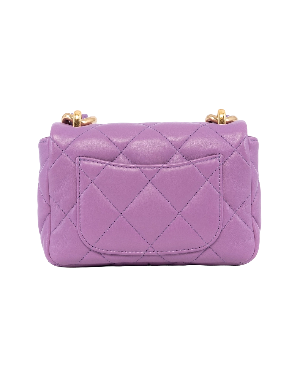CHANEL CC FUNKY TOWN FLAP BAG 6.5 PURPLE LAMB GHW EAG10TTJ 03472