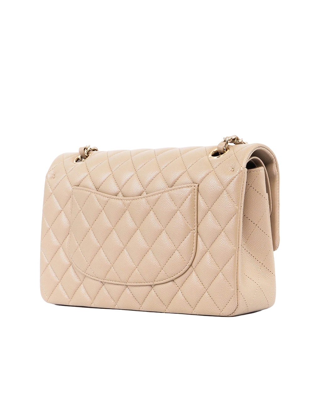 CHANEL CLASSIC 10 BEIGE CAVIAR GHW 31297735 00590
