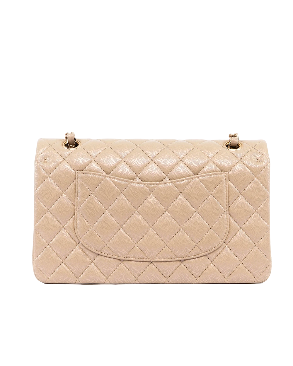 CHANEL CLASSIC 10 BEIGE CAVIAR GHW 31297735 00591