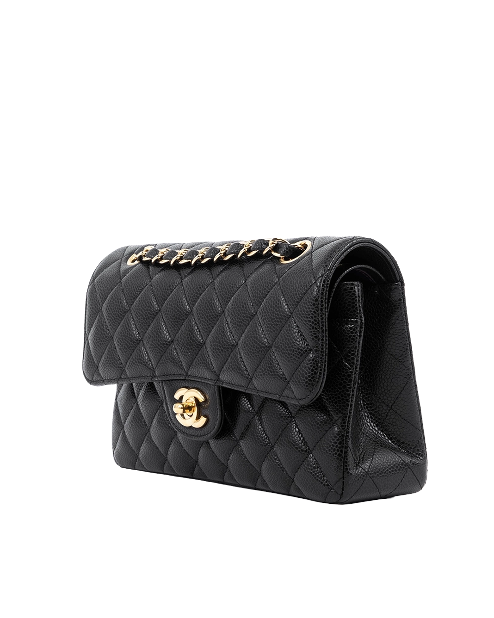 CHANEL CLASSIC 9 BLACK CAVIAR GHW TK1KG307 00477