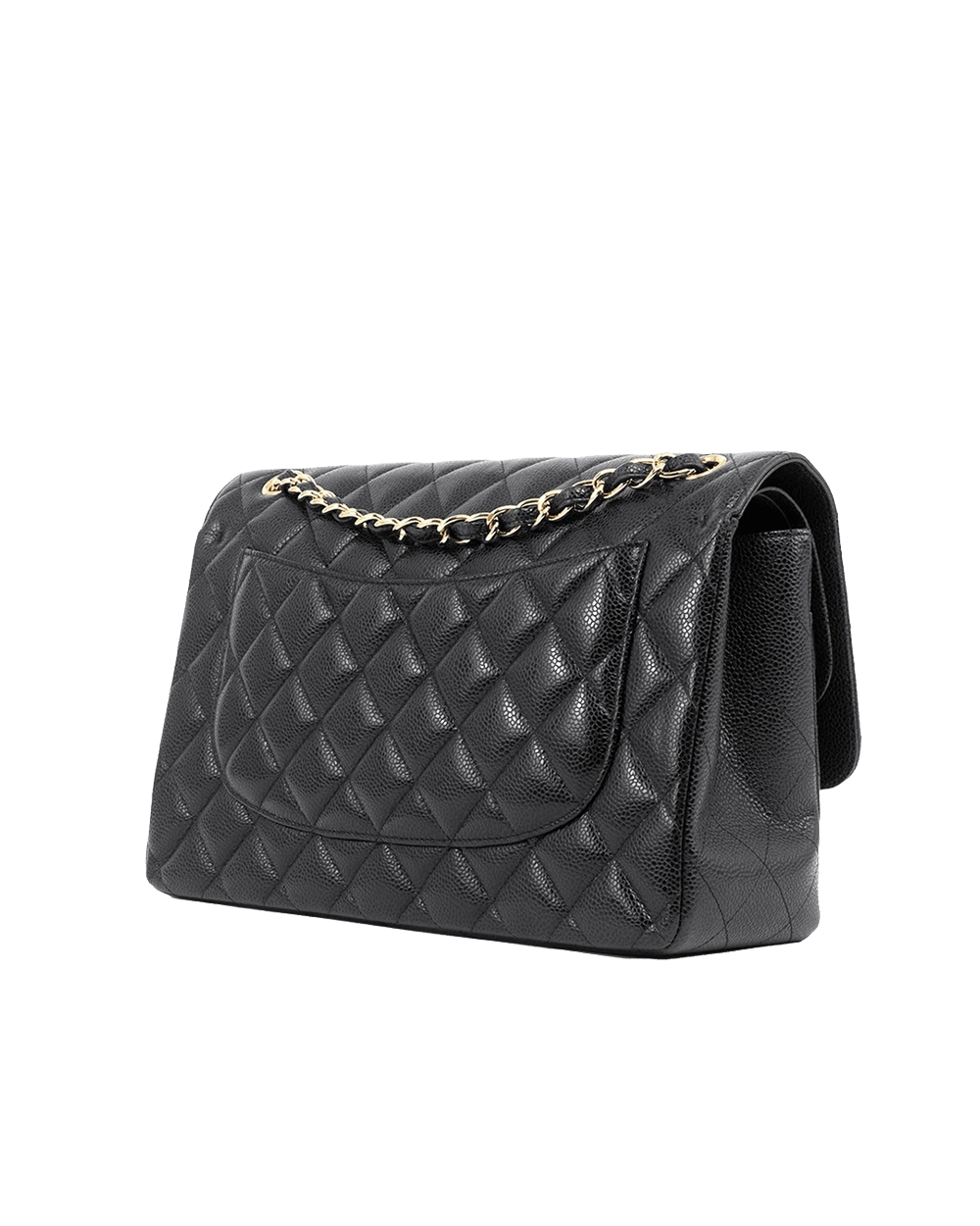 CHANEL CLASSIC JUMBO BLACK CAVIAR GHW 30270095 07920