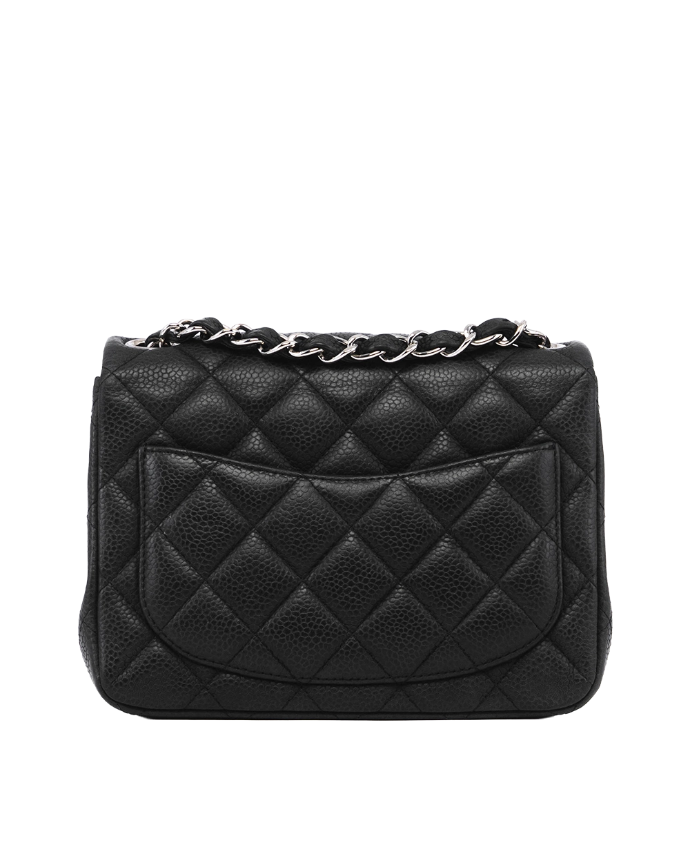 CHANEL CLASSIC SQUARE 7 BLACK CAVIAR SHW 17904089 04603