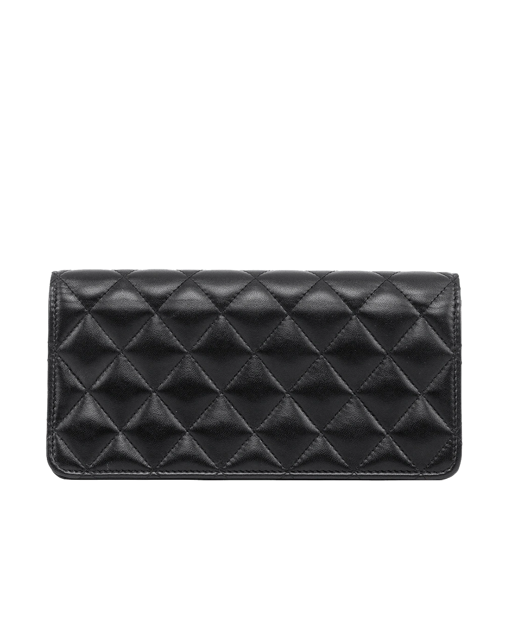 CHANEL CLUTCH BLACK LAMB GHW G6KCCX56 09876