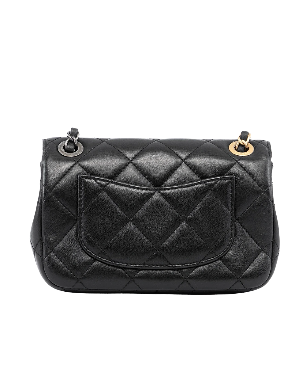 CHANEL COCO CLIPS CLASSIC FLAP BAG MINI BLACK LAMB GHW G5G5UHG3 04016
