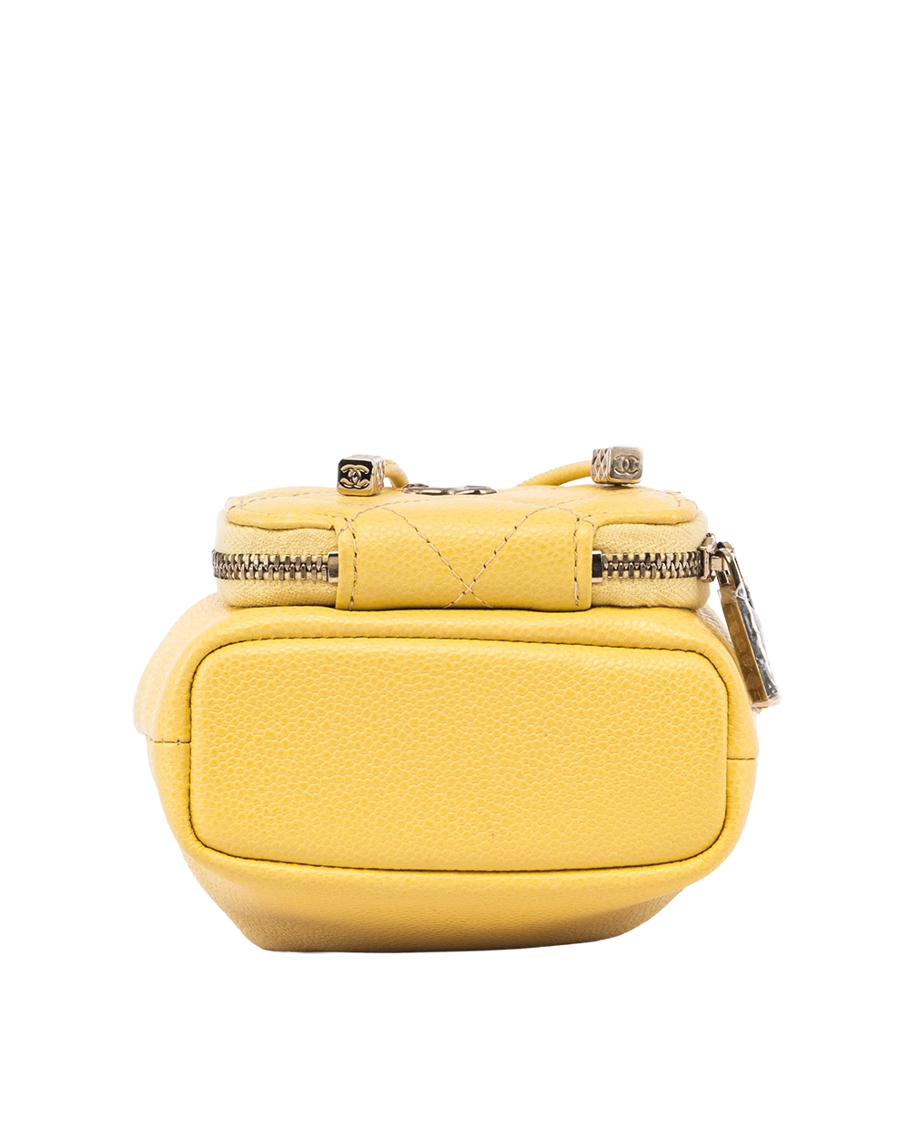CHANEL DRAWSTRING MINI YELLOW CAVIAR GHW G67UTUPC 04533