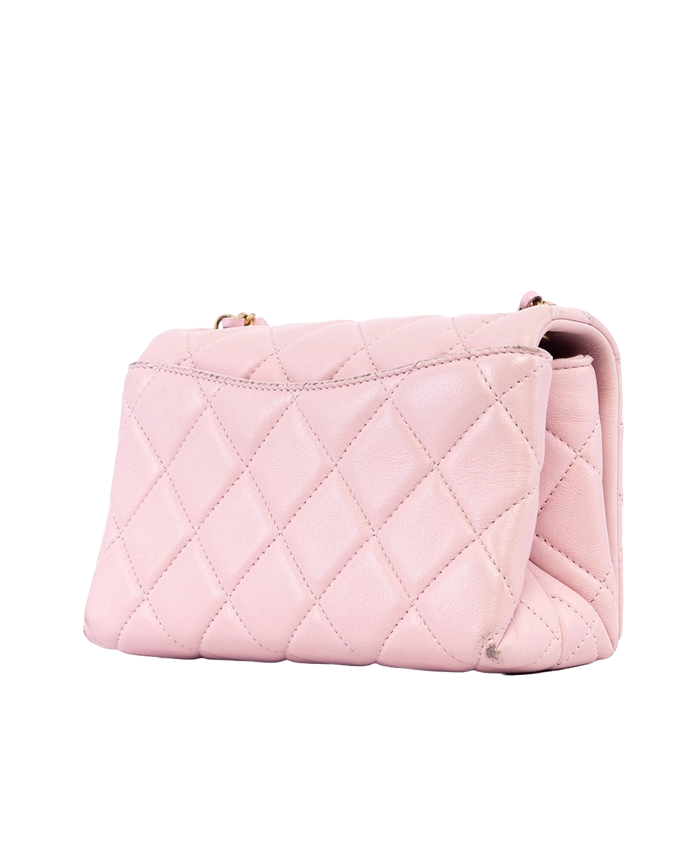 CHANEL FLAP 24A ADJ HEART 7 PINK LAMB GHW L1H8T8H3 03905