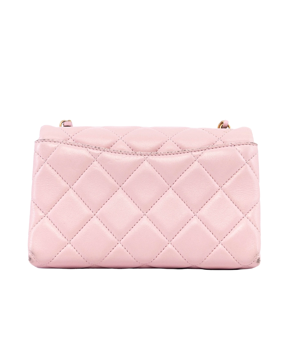 CHANEL FLAP 24A ADJ HEART 7 PINK LAMB GHW L1H8T8H3 03908