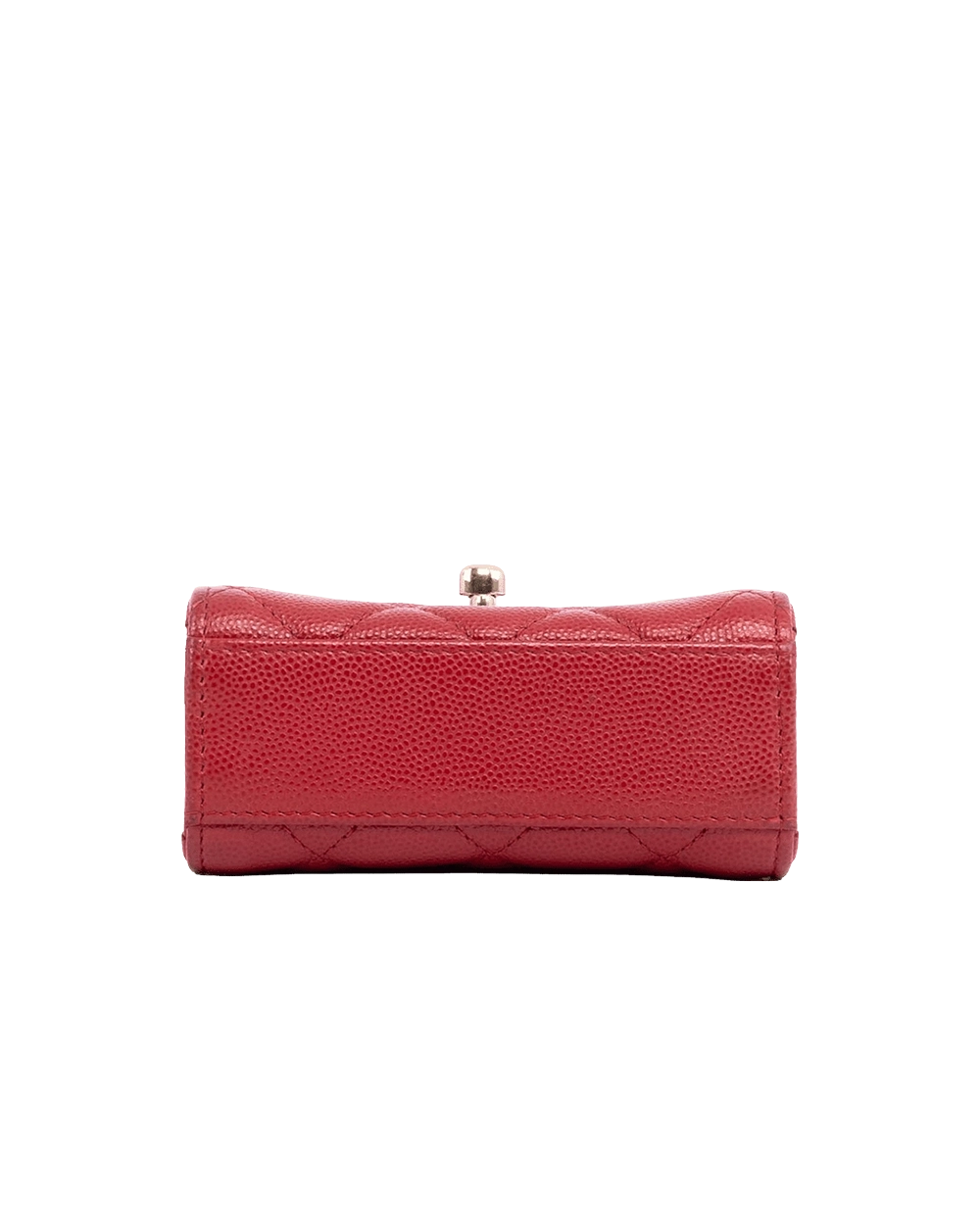 CHANEL FLAP PHONE HOLDER RED CAVIAR GHW 28495501 09395