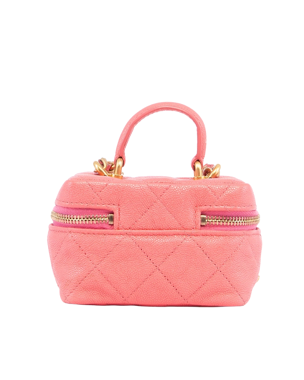 CHANEL MINI VANITY WITH CHAIN PINK CAVIAR GHW 31398958 04148