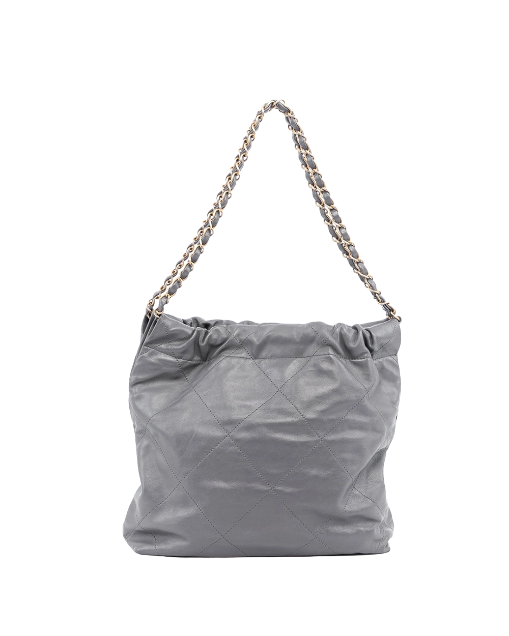CHANEL TOTE 22 MEDIUM GRAY LAMB GHW L5AC0PC9 00496